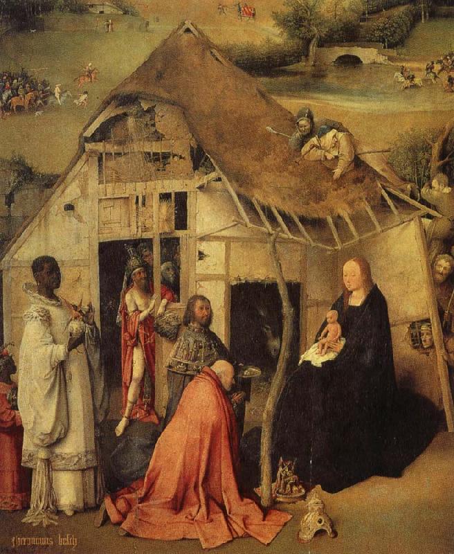BOSCH, Hieronymus The adoration of the three Kings oil painting picture